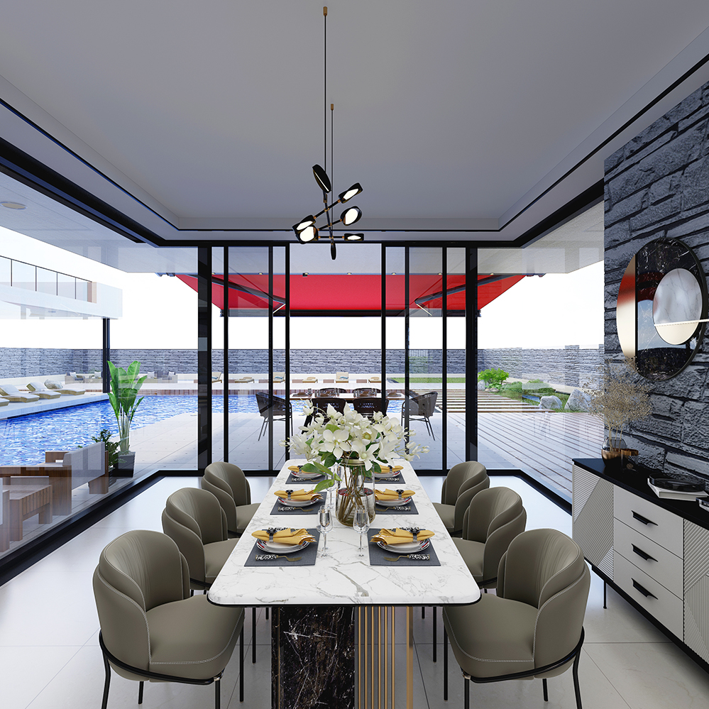 Flip-up Louvered Pavilion